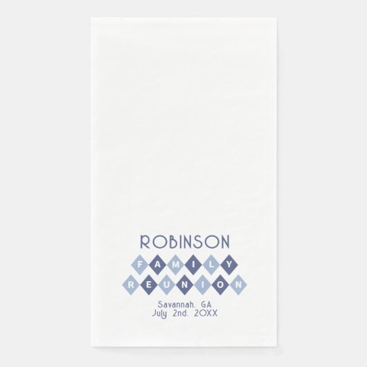 Serviette En Papier Retrouvailles Familiales Retrouvailles Fête de Piq (Devant)