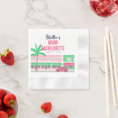 Serviette En Papier Retrouvez-moi à Miami EVJF (En situation)