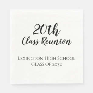 Serviette En Papier Réunion de classe personnalisée pour fête