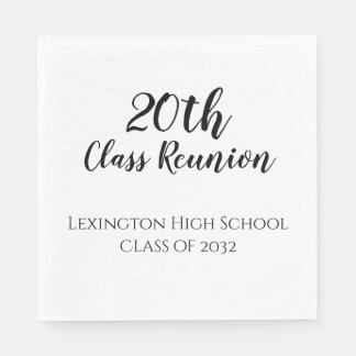 Serviette En Papier Réunion de classe personnalisée pour fête