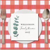 Serviette En Papier Réunion de famille Eucalyptus moderne