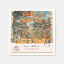 Réunion de famille nostalgique Americana vintage