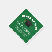 Serviette En Papier Réunion du lycée Vert Parti personnalisé (Coin)