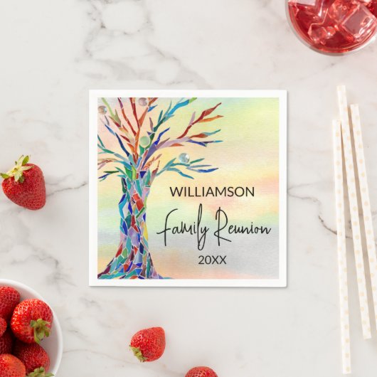 Serviette En Papier Réunion familiale (En situation)