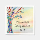 Serviette En Papier Réunion familiale (Devant)