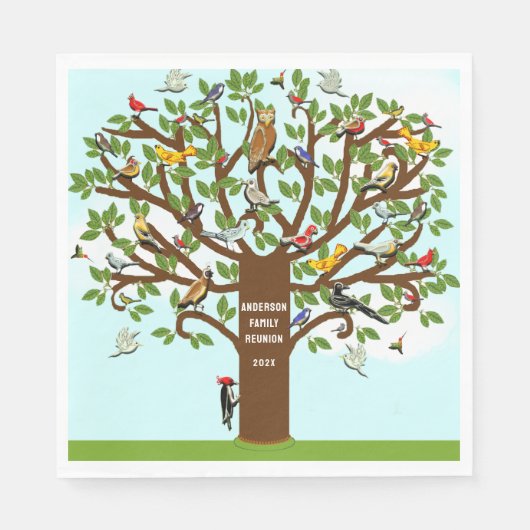 Serviette En Papier Réunion familiale (Devant)