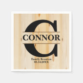 Serviette En Papier Réunion familiale | Personnalisé (Devant)