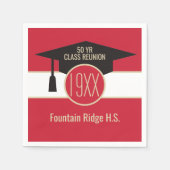 Serviette En Papier Réunion ! Serviettes de réunion de classe personna (Devant)