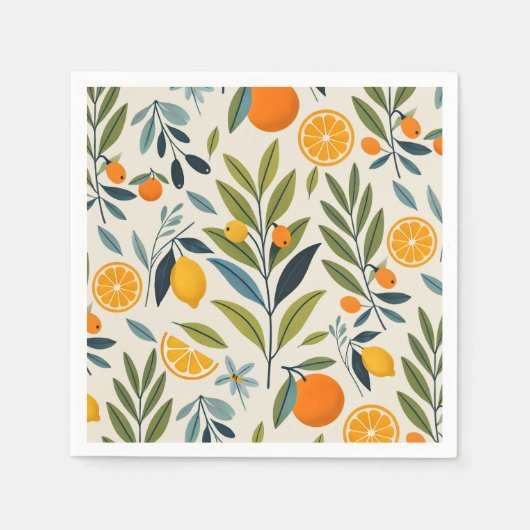 Serviette En Papier Rêve de citron verrier (Devant)