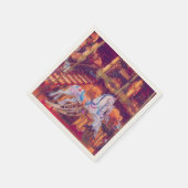Serviette En Papier rêve d'enfance - vieux cheval carrousel (Coin)