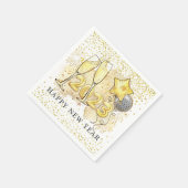 Serviette En Papier Réveillon 2023 Parties scintillant des Ballons Cha (Coin)