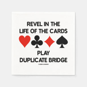 Serviette En Papier Revel Dans La Vie Des Cartes Jouer Dupliquer Pont