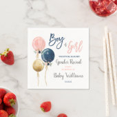 Serviette En Papier Révélation de genre (En situation)