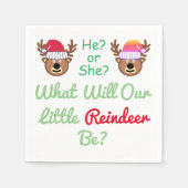 Serviette En Papier Révélation de genre Reindeer (Devant)