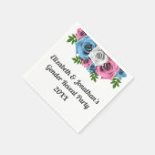 Serviette En Papier Révélation de genre Rose Bouquet (Coin)