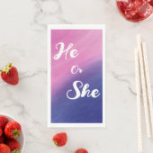 Serviette En Papier Révélation du genre de l'aquarelle (En situation)