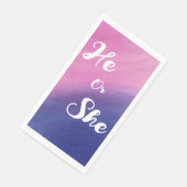 Serviette En Papier Révélation du genre de l'aquarelle (Coin)