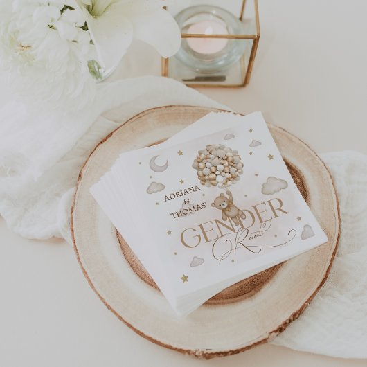 Serviette En Papier Révélation du genre d'ours