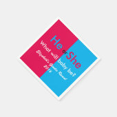 Serviette En Papier Révélation du sexe (Coin)