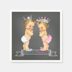 Serviette En Papier Révélation du sexe sur tableau noir Prince Princes