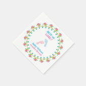 Serviette En Papier Révéler le genre Garçon ou fille rose bleu (Coin)