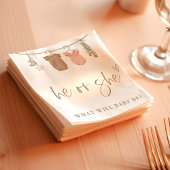 Serviette En Papier Révéler le genre Lui ou elle serviettes | Révélati