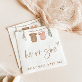 Serviette En Papier Révéler le genre Lui ou elle serviettes | Révélati