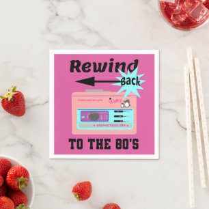 Serviette En Papier Revenez aux années 80