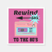 Serviette En Papier Revenez aux années 80 (Devant)