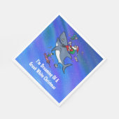 Serviette En Papier Rêver D'Un Grand Requin Blanc Drôle Noël (Coin)