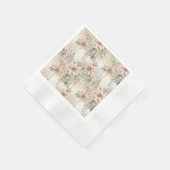Serviette En Papier Rêves de Noël rose Poinsettia (Coin)