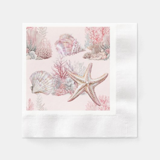 Serviette En Papier Rêves sous la mer Papier Napkin (Devant)