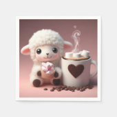 Serviette En Papier Rêves sucrés de cacao et d'agneau (Devant)