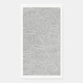 Serviette En Papier Revêtement floral gris (Devant)