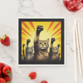 Serviette En Papier Révolution des chats (En situation)