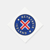 Serviette En Papier Reykjavik Islande (Coin)