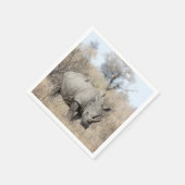 Serviette En Papier Rhino blanc (Coin)