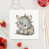 Serviette En Papier Rhino Festif (En situation)