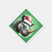 Serviette En Papier Rhino Xmas (Coin)