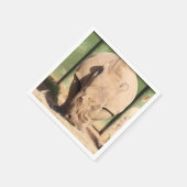 Serviette En Papier rhinocéros blanc (Coin)