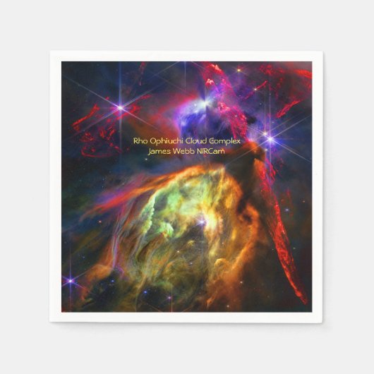 Serviette En Papier Rho Ophiuchi Cloud Complex, James Webb Photo spati (Devant)