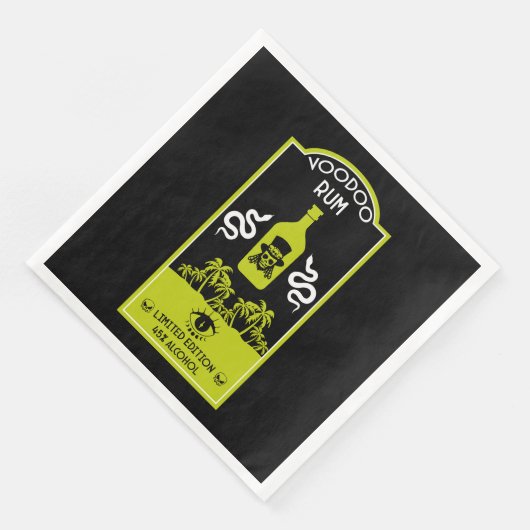 Serviette En Papier rhum vaudou des Caraïbes (Coin)