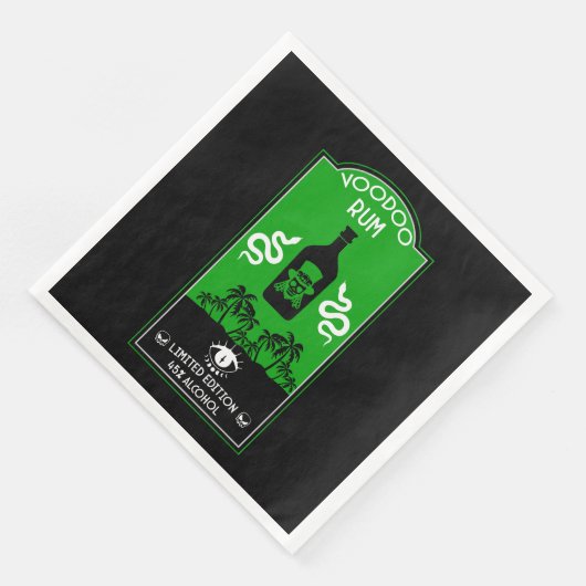 Serviette En Papier rhum vaudou des Caraïbes (Coin)