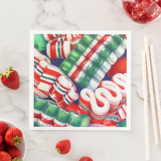 Serviette En Papier RIBBON CANDY Dîner Standard Papier serviettes (En situation)