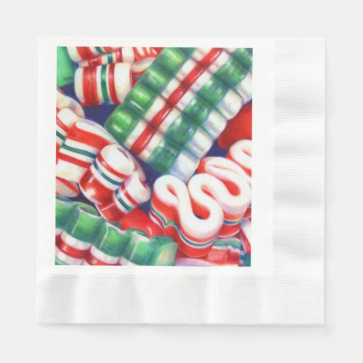 Serviette En Papier RIBBON CANDY Rein Papier de déjeuner serviettes (Devant)