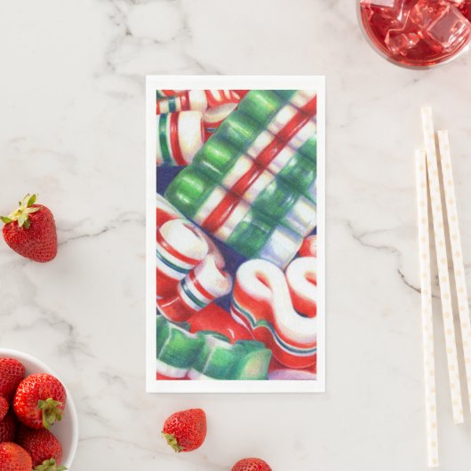 Serviette En Papier RIBBON CANDY Serviettes de serviette d'hôtes servi (En situation)