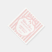 Serviette En Papier Ribbons Bows Ten Little Toes Bow Girl Baby Shower (Coin)