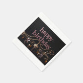 Serviette En Papier Rich rose blanc luxueux élégant extravagant (Coin)