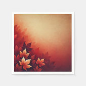 Serviette En Papier Rich Russet Maple Fall Gradient Découpage Napkins (Devant)