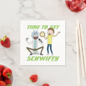 Serviette En Papier RICK ET MORTY™ | Il Est Temps D'Obtenir Schwifty (En situation)